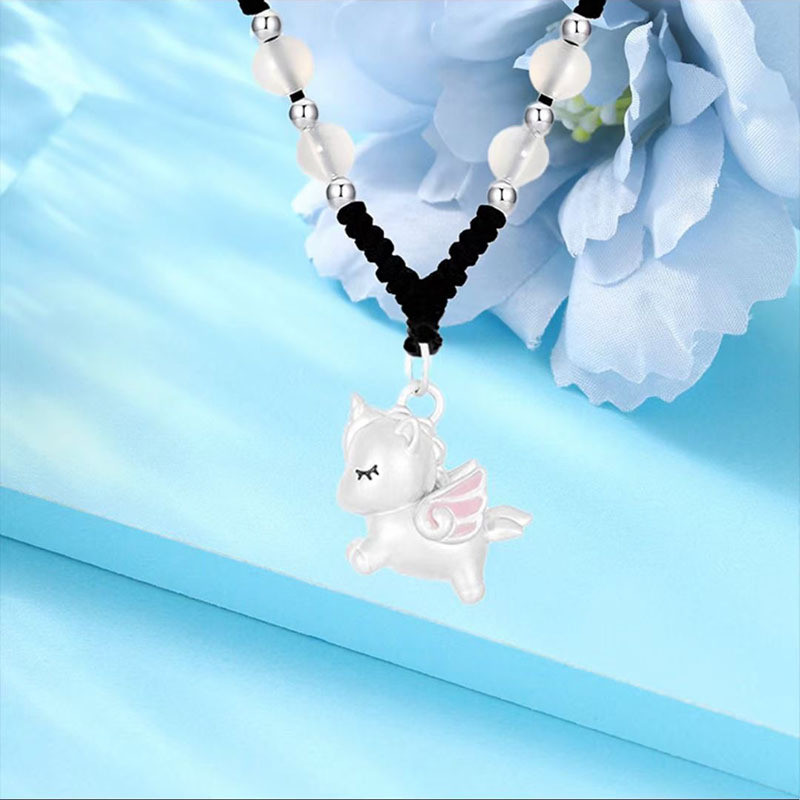 Vòng cổ kỳ lân trong mơ bằng bạc Sterling mới