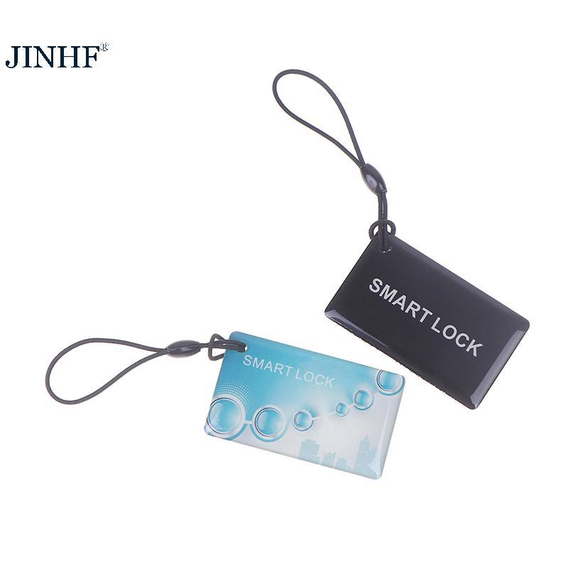JINHF 10 Chiếc 13.56Mhz IC Card Tuya TTlock BLE Điện Tử Khóa Cửa Thông Minh Thẻ Kỹ Thuật Số Thông Minh Vân Tay Khóa Mở Khóa Thẻ RFID Nhỏ HOT