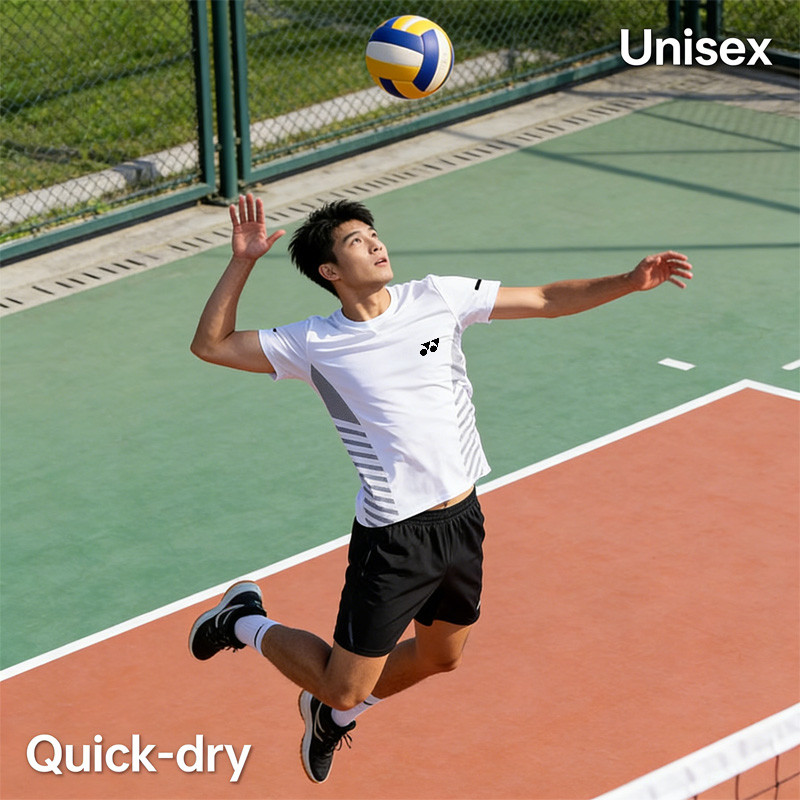 Áo tập luyện YONEX Club - Phù hợp bóng chày, bóng rổ, cầu lông - Khô nhanh, cổ tròn, dành cho cả nam và nữ