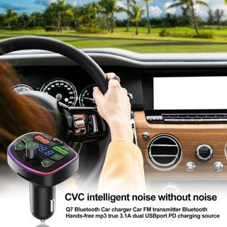 Radio Transmitter For Car FM Radio Transmitter Wireless Car Aux Adapter With Double USB Port Multifunctional caeudeyvn