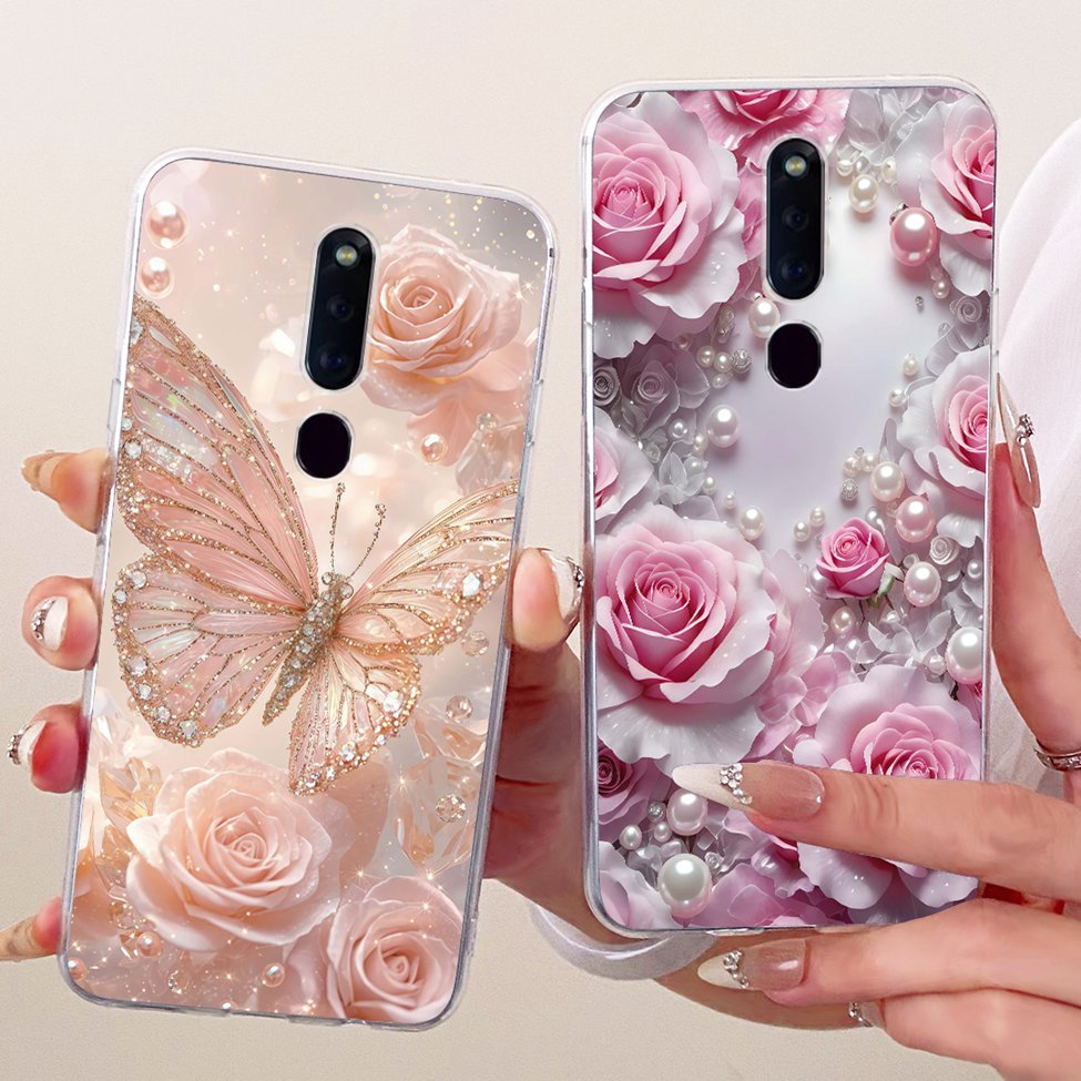 Ốp Lưng Trong Suốt Oppo F11Pro CPH1969 CPH2209 CPH1987 Ốp Lưng Oppo F11 Pro Thời Trang Thẩm Mỹ Bướm Ngộ nghĩnh Dễ Thương Sơn