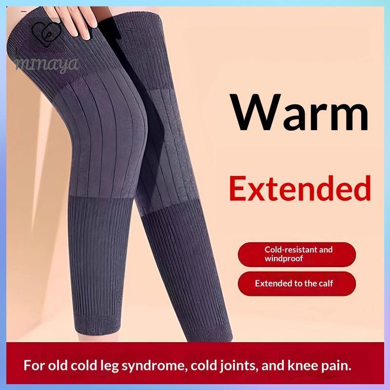 [MINAYA] 1 Cặp Len Dày Ấm Đầu Gối Bảo Vệ Chân Cashmere Bảo Vệ Đầu Gối Chống Gió Lạnh Chân Ấm Áp Nam Nữ KneeCap Chân Tay VN