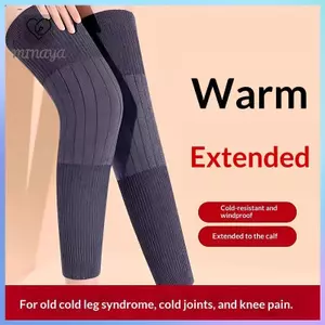 1 Cặp Len Dày Ấm Đầu Gối Bảo Vệ Chân Cashmere Bảo Vệ Đầu Gối Chống Gió Lạnh Chân Ấm Áp Nam Nữ KneeCap Chân Tay VN