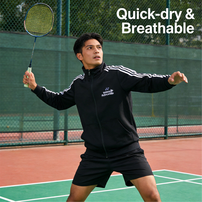 Áo Khoác YONEX Nam Nữ Dây Kéo Nửa Cổ Cao - Thoải Mại Cho Chạy Bộ và Thể Thao