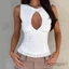 MAPLEPOET - Áo Tanktop Mỏng Cổ Tròn Phong Cách Hè Cho Nữ