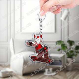 Trending Game Cartoon Phighting Chibis Keychains for Accessories Bag Keyrings Jewelry Fans Friends Gifts