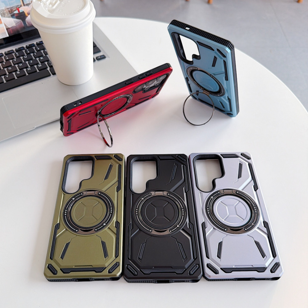Ốp Điện Thoại Giá Đỡ Xoay Micro-Matte Cho Samsung Galaxy S26 S25 S24 S23 S22 Plus Ultra FE Edge A56 A53 A37 A36 A35 A33 A26 A25 A17 A16 A15 A14 A07 A06 5G 4G Chống Rơi