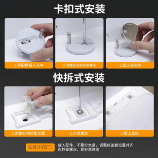✪Phụ kiện nắp bồn cầu Cố định vít bằng thép không gỉ Bộ phận vệ sinh đa năng Vỏ vệ sinh Khóa nắp bu lông Phụ kiện 4KGD