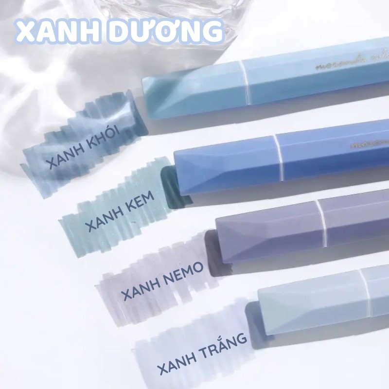 Bút highlight dạ quang pastel gradual – Bộ 4 bút đánh dấu cao cấp giúp ghi chú hiệu quả và học tập tốt hơn
