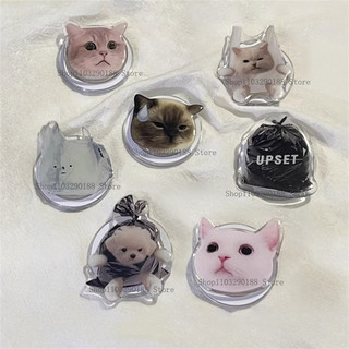 Korean Cute Cartoon Cat For Magsafe Magnetic Phone Griptok Stand For Magsafe Braceket Stand Support Ring Grip Tok