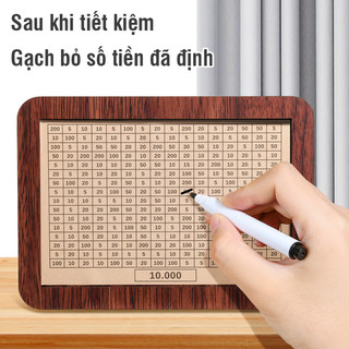 Hộp gỗ tiết kiệm tiền chất lượng, ống đựng tiền tiết kiệm tiện lợi, dùng cho tiền xu và tiền giấy, đa dạng