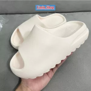 Dép bánh mì vân nhám nữ, dép yz đế 4cm chống trơn BM01