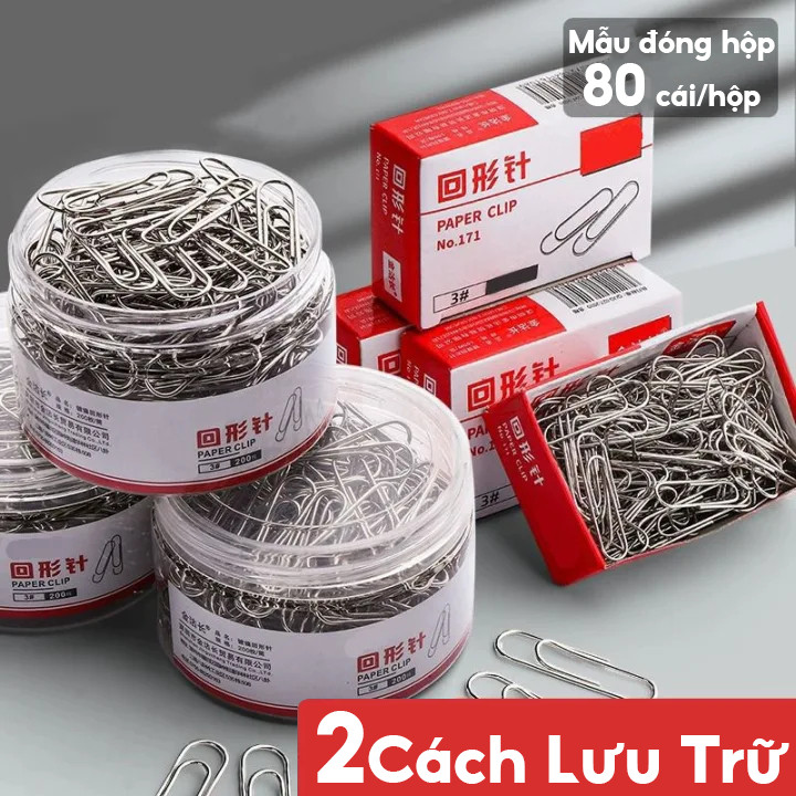 Ghim kẹp giấy đầu tròn an toàn, chống trầy xước tài liệu - Phụ kiện văn phòng siêu xinh để giữ giấy tờ A4 gọn gàng