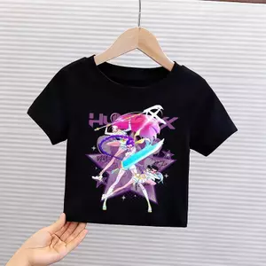 K-Pop Áo, phù hợp mùa hè, cotton, dễ phối đồ, Demon Hunters