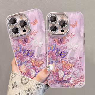 Thích hợp cho iPhone17promax Sợi Lông Vũ Vỏ Điện Thoại mate80 Dây Xích Bướm Nhiều Màu Sắc 16 Cảm Giác Cao Cấp 15 Phong Cách Nữ Mới