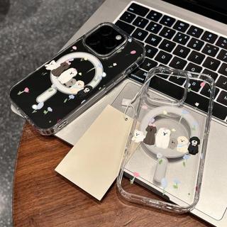 Kem hoa cụm cho iPhone 171615promax trường hợp điện thoại 141512 rõ ràng hút từ 13pro lỗ lớn