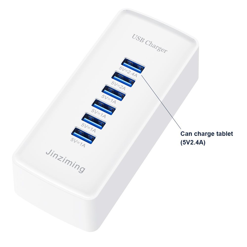 Bộ - Ổ Cắm Điện Ổ Cắm Jinziming 6 Cổng Usb Bộ Sạc Điện Thoại Di Động Bộ Sạc Thông Minh Nhiều Đầusb Ổ Cắm Cấp Nguồn Má...