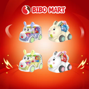 Xe Đồ Chơi Chạy Trớn Hình Thỏ Hình Thú Vui Nhộn Cho Bé - Bibomart