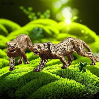[Firefly] Đồng thau nguyên khối Vintage Cheetah Tượng nhỏ để bàn Đồ trang trí Luy Animal Leopard Bức tượng nhỏ Đồ trang trí thủ công [VN]