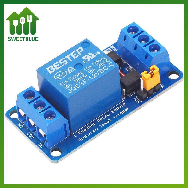 SWEET 3.3V 5V 12V 24V Mô-đun Rơle 1 kênh Bảng rơle kích hoạt mức cao và thấp n