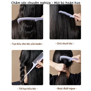 【BabyJoy】Lược chải tóc chống tĩnh điện cao cấp,thiết kế răng lược sóng mềm dẻo,chống rối và ngăn bụi bám