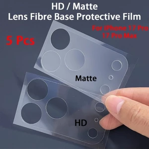 Bộ 5 Ống Kính Mờ Mềm Cho Apple iPhone Air 17 Pro Max HD Trong Suốt Bảo Vệ Camera Điện Thoại Cho iPhone 17Pro 17ProMax iPhone17 Mặt Sau Ống Kính Máy Ảnh Phim Bảo Vệ