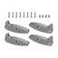 Treeling Direct Fit SCX30 Bộ tối ưu hóa hình học Hệ thống thu thập đá Linh kiện nhôm cho bánh xích SCX30