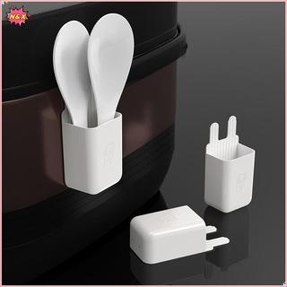 N & X Muỗng Cơm Lưu Trữ Ra Treo Tường Nồi Cơm Thìa Giá Đỡ Hộ Gia Đình Muỗng Đứng Muỗng Cơm Mái Chèo Giá Đỡ Dụng Cụ Nhà Bếp.
