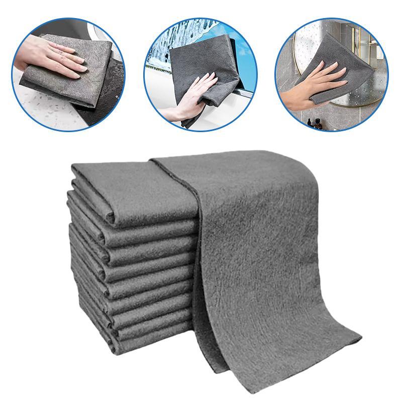 GOAY 10 / 20 Chiếc Vải Lau Ma Thuật Thiên Tính Magic Streak Vải Microfiber Miễn Phí Có Thể Tái Sử Dụng Kính Làm Sạch Rag Cho Nhà Bếp Ô Tô Thủy Tinh VN