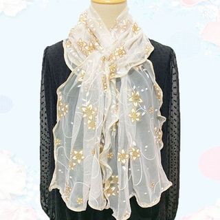 MKYCO 1 Chiếc Khăn Ren, Khăn Lau Cổ Lụa Thanh Lịch Nhẹ, Băng Đô In Bền Quấn Phụ Kiện Tóc Bandana