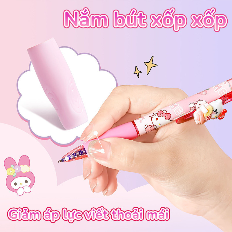 Bút Mực Xoá Được Dành Riêng Cho Học Sinh, Mẫu Mã Cute, Bút Bi Hiệu Quả Ngòi 0.5mm, Mực Xanh