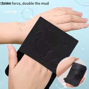 QIUWU Silica Gel Không Đau Chà Tắm Tròn Đồ Tắm Hộ Gia Đình Tắm Mạnh Ba Tro Chà Bùn Tẩy Tế Bào Chết Bàn Chải Găng Tay.