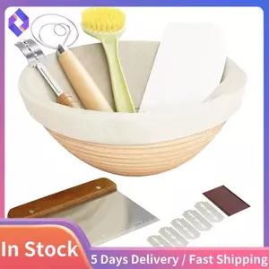 Giỏ lên men tròn Bộ dụng cụ bánh mì Bánh mì và đồ dùng