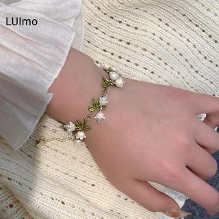 Vòng Tay Ngọc TraiLUImo - Thiết Kế Pháp Mori Lily of the Valley | Bộ Sưu Tập Rừng