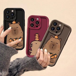 Tương thích với Redmi Note 11 10 9 11T Pro + 11s 10s 9s Vỏ điện thoại hoạt hình Vỏ mềm silicon Capybara dễ thương