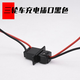 Phụ kiện điện ba bánh Ổ cắm sạc pin nước Ổ cắm sạc 4 pin phẳng Ổ cắm nam nữ lớn