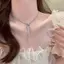 <![Mina] Chocker zircon vuông sáng bóng dành cho nữ, phù hợp làm quà tặng tiệc cưới cô dâu
