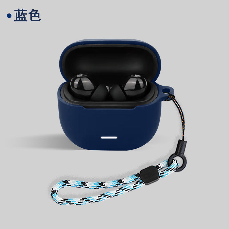 Dành Cho Xiaomi Redmi buds 8 lite Vỏ Tai Nghe Silicon Vỏ Bảo Vệ Tai Nghe Chống Sốc Vỏ Mềm Có Dây Buộc