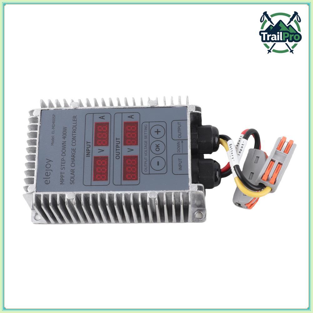 TrailPro Bộ điều khiển năng lượng mặt trời TrailPro Cryfokt 400W 10-30V MPPT với màn hình LED chống bụi cho xe RV Boat