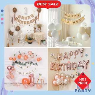 Trang Trí Sinh Nhật Nguyên Set Nhiều Mẫu Tổng Hợp Cho Mọi Độ Tuổi, Set Bong Bóng Đầy Đủ DF26