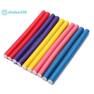 10 chiếc cần uốn tóc linh hoạt, máy uốn tóc bằng xốp mềm, uốn cong xoắn đẹp