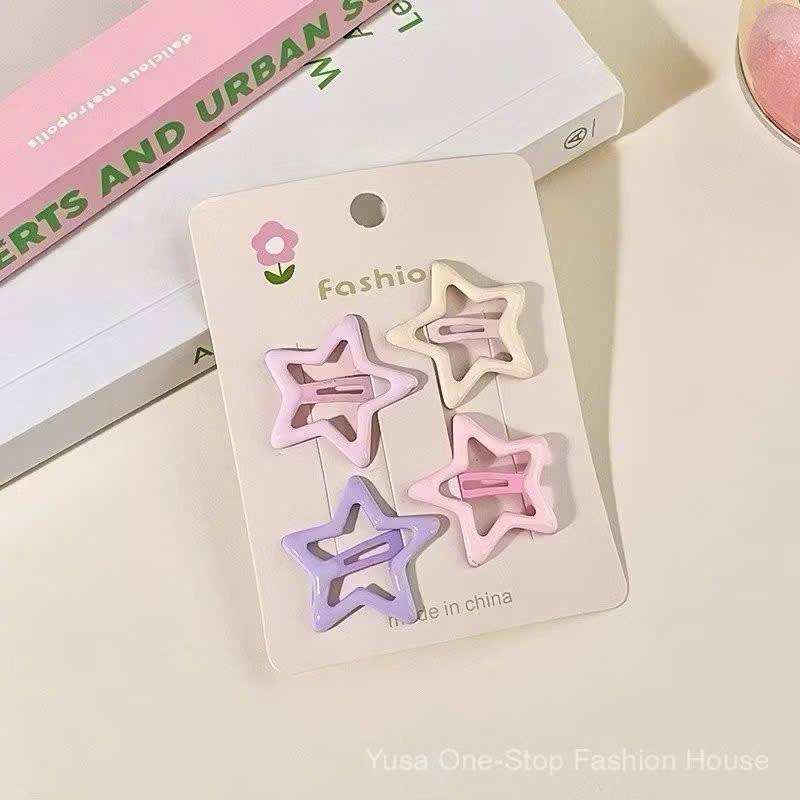 Túi 32 kẹp tách hình ngôi sao nhiều màu - Kẹp tóc cho bé gái siêu dễ thương xinh xắn
