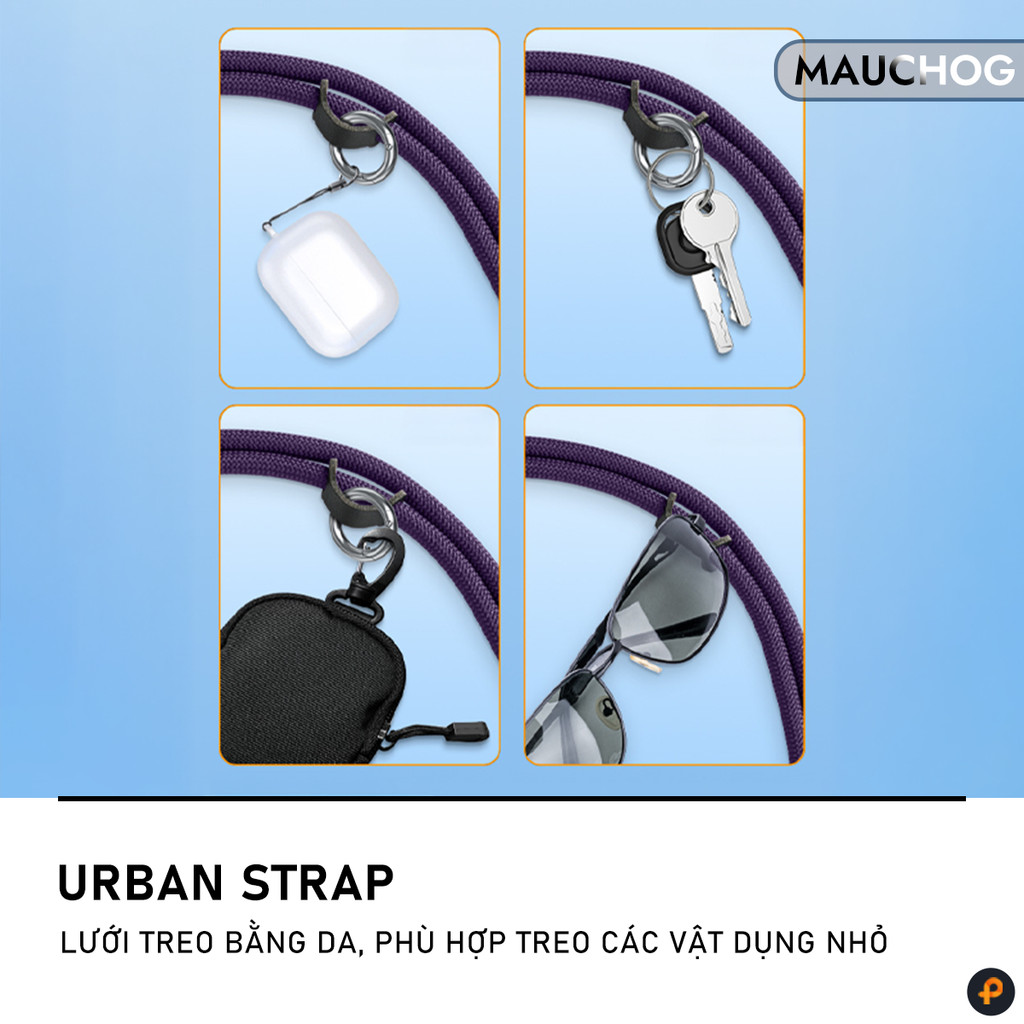 Dây Đeo Chéo Đeo Cổ Có Thể Điều Chỉnh Kích Thước Độ Dài 150cm Kèm Tag Treo Cho Mọi Dòng Điện Thoại
