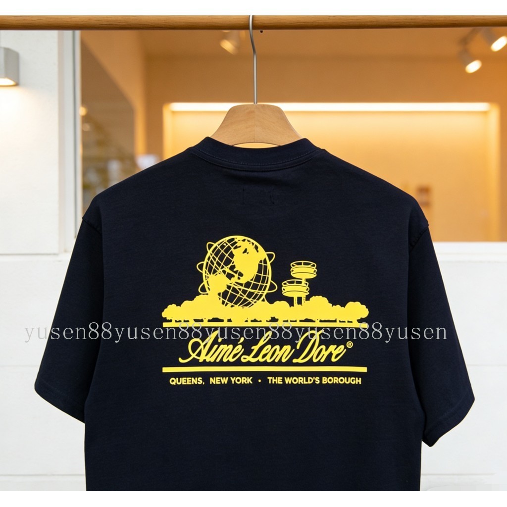 Áo thun ngắn tay Cotton nguyên chất Aime Leon Dore chất lượng cao