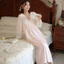 Phụ Nữ Cotton Ren Công Chúa Bộ Đồ Ngủ Váy Ngủ Nữ Cổ Chữ V Váy Ngủ Đồ Ngủ