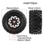4 Bộ Lốp Bánh Xe 78 Mm Cho ARRMA 1 / 18 GRANITE GROM 1 / 14 TYPHON GROM Mojave GROM LaTrax Teton RC Xe Nâng Cấp Phần Phụ Kiện