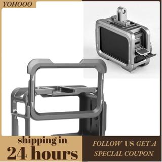 yohooo Vỏ bảo vệ cho vỏ lồng camera hành động Osmo với 2 đế gắn giày lạnh SilverWhite.