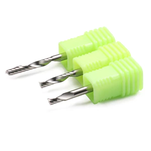 Máy phay xoắn ốc một lưỡi nhập khẩu 4-5mm Máy khắc hợp kim thép vonfram Acrylic pvc Máy phay một lưỡi CNC