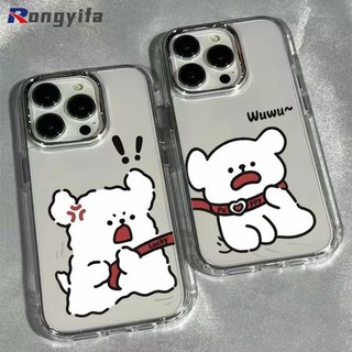 Ốp điện thoại cặp đôi hình chú chó hoạt hình cho Xiaomi Poco M8 F8 X7 M7 Pro Plus F7 Ultra X6 F6 F5 M6 M5S X5 M4 X4 M3 X3 NFC GT M2 Pro 5G 4G Vỏ mềm trong suốt chống sốc cho chó con dễ thương