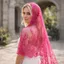 Khăn trùm đầu cô dâu KANGN, Khăn choàng nữ thoáng khí viền ren, Thời trang cổ điển hoa Mandira Veil